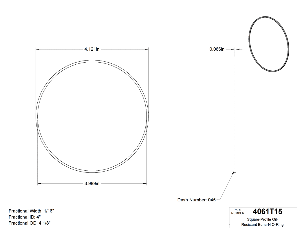Technical drawing - 4061T15